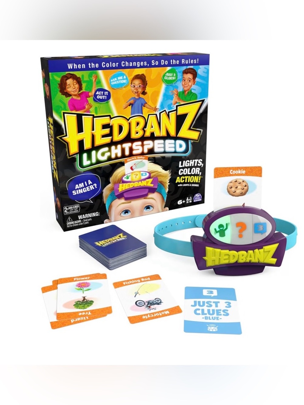 Spin Master Games Hedbanz Lightspeed with Lights & Sounds New in Box